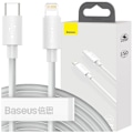Miniatyrbild 1 av 11: Baseus Simple Wisdom Lightning / USB-C kabel 20W 1,5 m 2 stk - hvit