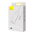 Miniatyrbillede 9 af 10: BASEUS MULTIFUNKTIONEL 4-PORTS HUB (USB-A TIL 4XUSB-A 3.0) 0,25 M SORT