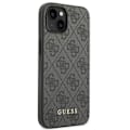 Miniatyrbild 5 av 8: Guess GUHCP14SG4GFGR-deksel til iPhone 14 - grå 4G metallisk gulllogo