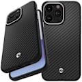 Miniatyrbillede 1 af 2: SPIGEN ENZO ARAMID MAG CASE MED MAGSAFE TIL IPHONE 15 PRO MAX - MAT SORT