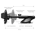 Miniatyrbillede 11 af 11: SPIGEN TS35 SIGNATUR CAR MONTERINGSHOLDER SORT