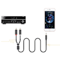 Miniatyrbild 7 av 8: Ugreen kabel lydkabel 3,5 mm minijack (hann) - 2RCA (hann) 1,5 m (AV102)
