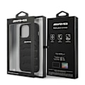 Miniatyrbillede 8 af 9: AMG LEATHER DEBOSSED LINES ETUI TIL IPHONE 14 PRO - SORT