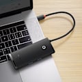 Miniatyrbild 8 av 11: Baseus Lite Series Multifunksjon USB Type C HUB - 2 x USB 3.0 / USB Type C PD / HDMI 1.4 / SD/TF Svart (WKQX050101)