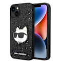 Miniatyrbillede 2 af 9: KARL LAGERFELD GLITTER CHOUPETTE PATCH COVER TIL IPHONE 14 PLUS - SORT