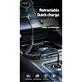Miniatyrbild 9 av 11: MCDODO KABEL USB-C SPIRALFJÄDER SNABBLADDNING USB TYP C LED 2M