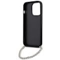 Miniatyrbillede 6 af 7: KARL LAGERFELD SAFFIANO MONOGRAM CHAIN ETUI TIL IPHONE 14 PRO - SORT