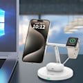Miniatyrbillede 6 af 7: TECH-PROTECT QI15W-A35 3I1 MAGNETISK MAGSAFE TRÅDLØS OPLADER HVID