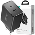 Miniatyrbild 1 av 11: Joyroom JR-TCF09 hurtiglader 2x USB-C 40W - svart