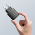 Miniatyrbillede 6 af 7: TECH-PROTECT C20W 2-PORTS NETVÆRKSOPLADER PD20W/QC3.0 SORT