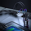 Miniatyrbild 5 av 8: Joyroom 3 i 1 hurtiglader 1,5 m 17 W med Lightning-kabel sort (JR-CL25)