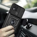 Miniatyrbild 4 av 9: Spacecase Case Cover För Oppo A15 A15S Svart Sc Camring