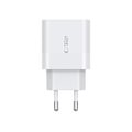 Miniatyrbillede 3 af 6: TECH-PROTECT C20W 2-PORTS NETVÆRKSOPLADER PD20W HVID