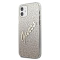 Miniatyrbild 3 av 9: Guess GUHCP12SPCUGLSGO iPhone 12 mini 5.4 gull/gull hardt deksel Glitter Gradient Script