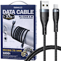 Miniatyrbild 1 av 4: Remax USB - mikro USB-kabel for lading og dataoverføring 2,4A 1m svart (RC-C006)