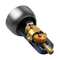 Miniatyrbild 4 av 11: BASEUS USB-LADER TYPE C 65 W 5 A SCP TRANSPARENT