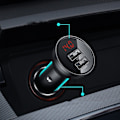 Miniatyrbild 11 av 11: Baseus billader 2x USB 4.8A 24W LCD + 3in1 USB - USB Type C / micro USB / Lightning-kabel 1.2m svart (TZCCBX-0G)