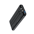 Miniatyrbillede 2 af 11: CHOETECH B654 10000MAH 22,5W USB-A / USB-C / MICRO USB POWERBANK MED INDBYGGET USB-C / LIGHTNING-KABEL - SORT