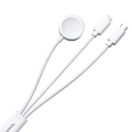 Miniatyrbild 2 av 11: Joyroom S-IW008 3-i-1 magnetisk lader USB-A - Lightning/USB-C 1,2 m - hvit