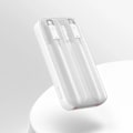 Miniatyrbild 10 av 11: Baseus Comet Series strømforsyning med skjerm 10 000 mAh 22,5 W - hvit + USB-A - USB-C-kabel