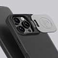 Miniatyrbillede 9 af 11: NILLKIN QIN PROP LÆDERETUI MED KAMERACOVER OG STATIV TIL IPHONE 16 PRO MAX - SORT