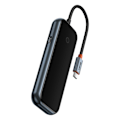 Miniatyrbild 6 av 11: Baseus AcmeJoy HUB 4-porter (USB-C - 1x USB-C PD&Data/3x USB3.0) mørkegrå (WKJZ010313)