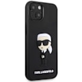 Miniatyrbillede 4 af 8: KARL LAGERFELD RUBBER IKONIK 3D ETUI TIL IPHONE 14 PLUS - SORT