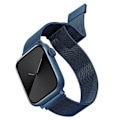 Miniatyrbild 2 av 5: UNIQ Dante armbånd Apple Watch Series 4/5/6/7/8/SE/SE2 42/44/45 mm rustfritt stål blå/koboltblå