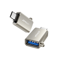 Miniatyrbillede 1 af 8: JOYROOM S-H151 USB-C (HAN) / USB-A (HUN) ADAPTER MED SNORØJE - SØLV