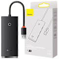 Miniatyrbillede 1 af 10: BASEUS MULTIFUNKTIONEL 4-PORTS HUB (USB-A TIL 4XUSB-A 3.0) 0,25 M SORT
