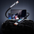 Miniatyrbild 7 av 11: MCDODO USB-C SNABBLADDNINGSKABEL FÖR SAMSUNG APPLE USB TYP C 100W 1M LED