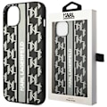 Miniatyrbillede 1 af 9: KARL LAGERFELD MONOGRAM STRIPE ETUI TIL IPHONE 14 PLUS - GRÅ