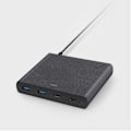 Miniatyrbild 2 av 6: HUB Uniq Surge LITHOS Collective 90W 2xUSB-A QC 3.0 / 2xUSB-C PD 3.0 - svart