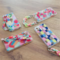 Miniatyrbillede 9 af 9: COLOR CHAIN CASE GEL FLEKSIBEL CASE MED CHAIN CHARM TIL SAMSUNG GALAXY A12 MULTICOLOR (1)