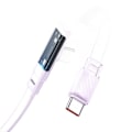 Miniatyrbild 2 av 10: MCDODO ANGLE USB-C-KABEL, TYPE C 3A 65W LILLA 1M SNABBLADDING