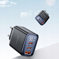 Miniatyrbild 2 av 10: MCDODO FAST TV-LADER IPHONE 2XUSB-C 1XUSB PD 30W LED MÄTARE