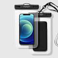Miniatyrbillede 1 af 11: SPIGEN A601 UNIVERSAL VANDTÆT ETASKE 2-PAK CRYSTAL CLEAR