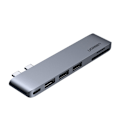 Miniatyrbillede 2 af 9: UGREEN MULTIFUNKTIONEL HUB 3 USB TF SD USB TIL MACBOOK PRO AIR GREY