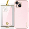 Miniatyrbild 1 av 11: Dux Ducis Yolo beskyttelsesdeksel til iPhone 14 Plus, stilig etui laget av økologisk lær, rosa