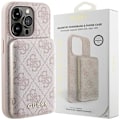 Miniatyrbild 1 av 11: Guess 4G Metal Logo-dekselsett for iPhone 15 Pro + 5000mAh MagSafe powerbank - rosa