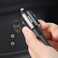Miniatyrbild 7 av 11: Baseus Tiny Star mini smart USB billader 30W Quick Charge 3.0 grå (VCHX-A0G)