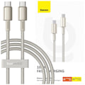 Miniatyrbild 1 av 11: Baseus Tungsten Gold USB-C / USB-C kabel 100W 1m - gull