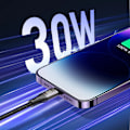 Miniatyrbild 10 av 11: Joyroom Light-Speed ​​​​Series SA25-CC5 100 W USB-C / USB-C-kabel 1,2 m - hvit