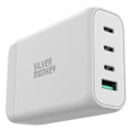 Miniatyrbild 2 av 7: Silver Monkey SMA152 130 W GaN-lader 3xUSB-C PD USB-A QC 3.0 med avtakbar strømledning - hvit