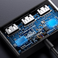 Miniatyrbild 6 av 8: Ugreen switch adapter switch box USB 2 innganger - 3 utganger svart (CM409)