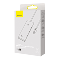 Miniatyrbillede 8 af 9: BASEUS MULTIFUNKTIONEL ADAPTERHUB USB C - 4X USB 3.0 25CM SORT
