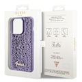 Miniatyrbild 8 av 8: Guess Sequin Script metalldeksel til iPhone 15 Pro - lilla