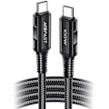 Miniatyrbild 4 av 11: Acefast-kabel USB Type C - USB Type C 2m, 100W (20V/5A) grå (C4-03 deep space grey)