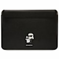 Miniatyrbillede 1 af 5: KARL LAGERFELD SAFFIANO KARL&CHOUPETTE ETUI TIL EN 14" BÆRBAR COMPUTER - SORT