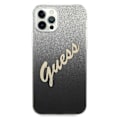 Miniatyrbild 4 av 9: Guess GUHCP12LPCUGLSBK iPhone 12 Pro Max 6.7 svart/svart hardt deksel Glitter Gradient Script